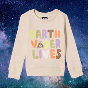 🔥Darth Vader Lives Kids Cr Crew Neck Sweatshirt Sz XXL (14-16) NWT.